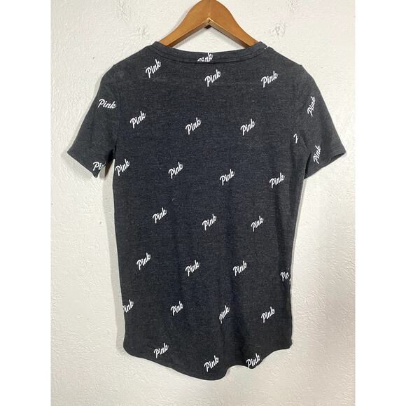 VS PINK All Over Print Soft Tee Scoop NEck Cap Sleeve - XS - Picture 4 of 4